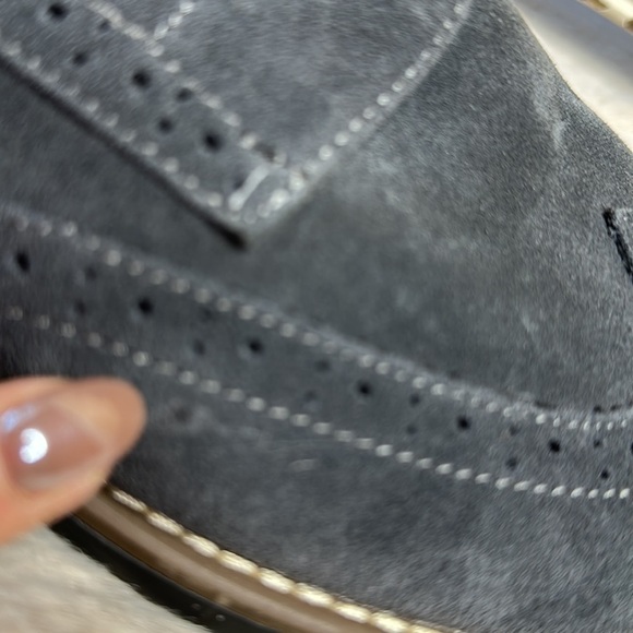 Bruno Marc | Blue-Gray Suede Wingtips Men’s 11 - Picture 13 of 13